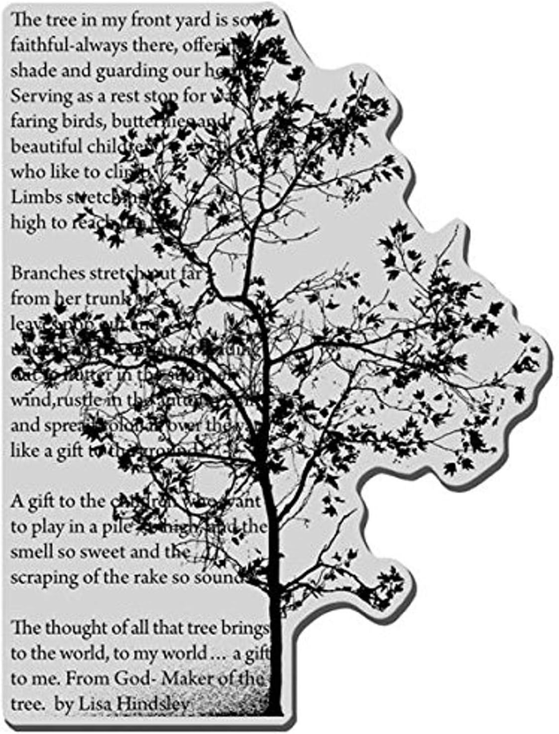 Stampendous Cling Rubber Stamp 4 x 6-inch Sheet-Tree Poem