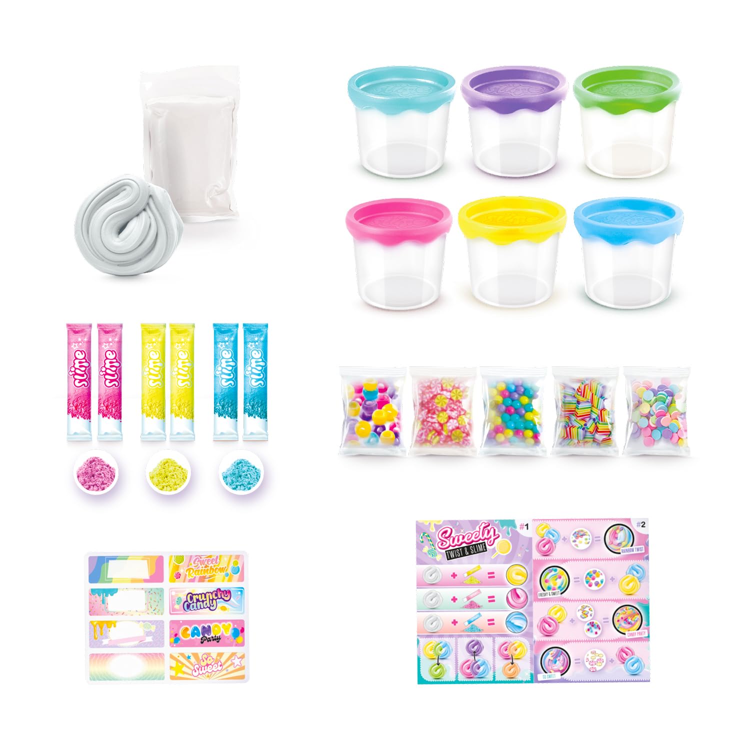 Canal Toys - So Slime DIY - Zestaw Twist & Slime Candy - Kreatywny wypoczynek dla dzieci od 6 lat - SSC 322
