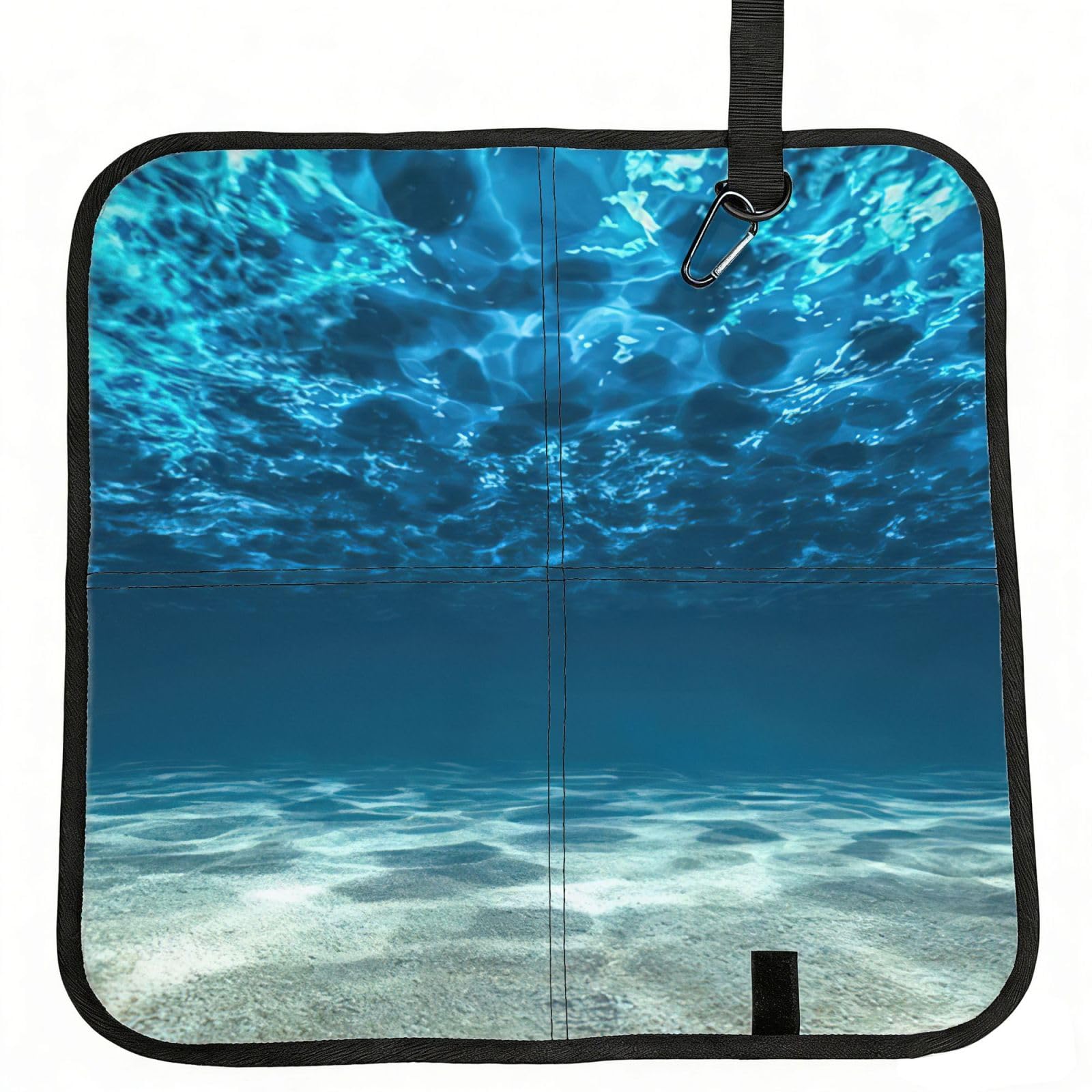PPHGUT Ocean. Print Foldable Seat Cushion Waterproof Portable Chair Pad Travel Outdoor Picnic Camping