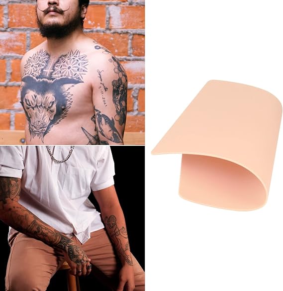 10 Pcs Blank Tattoo Practice Skin, Blank Tatouage Practice Skin for Experienced Artists, Beginners (10Pcs, Pink)