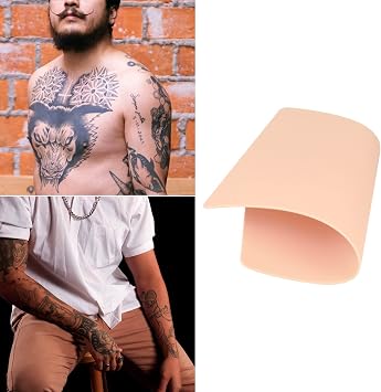 10 Pcs Blank Tattoo Practice Skin, Blank Tatouage Practice Skin for Experienced Artists, Beginners (10Pcs, Pink)