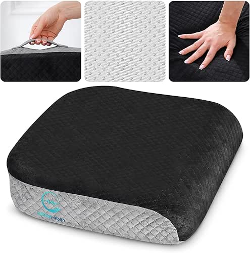 Large Seat Cushion (19” x 17” x 3”) Memory Foam