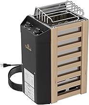 3KW Sauna Heater, 110V Sauna Heater with Plug in, Electric Sauna Heater No Wiring Required Plug and Play,Suitable for Saunas Ranging from 70 to 140 Cubic Feet, Adjustable Temp & 3H Timer