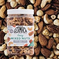 Vista 6 de Germack Pistachio Company, Fancy Deluxe Mezcla de frutos secos, almendras anacardos, nueces pecanas, avellanas, tostadas y saladas (36 onzas)