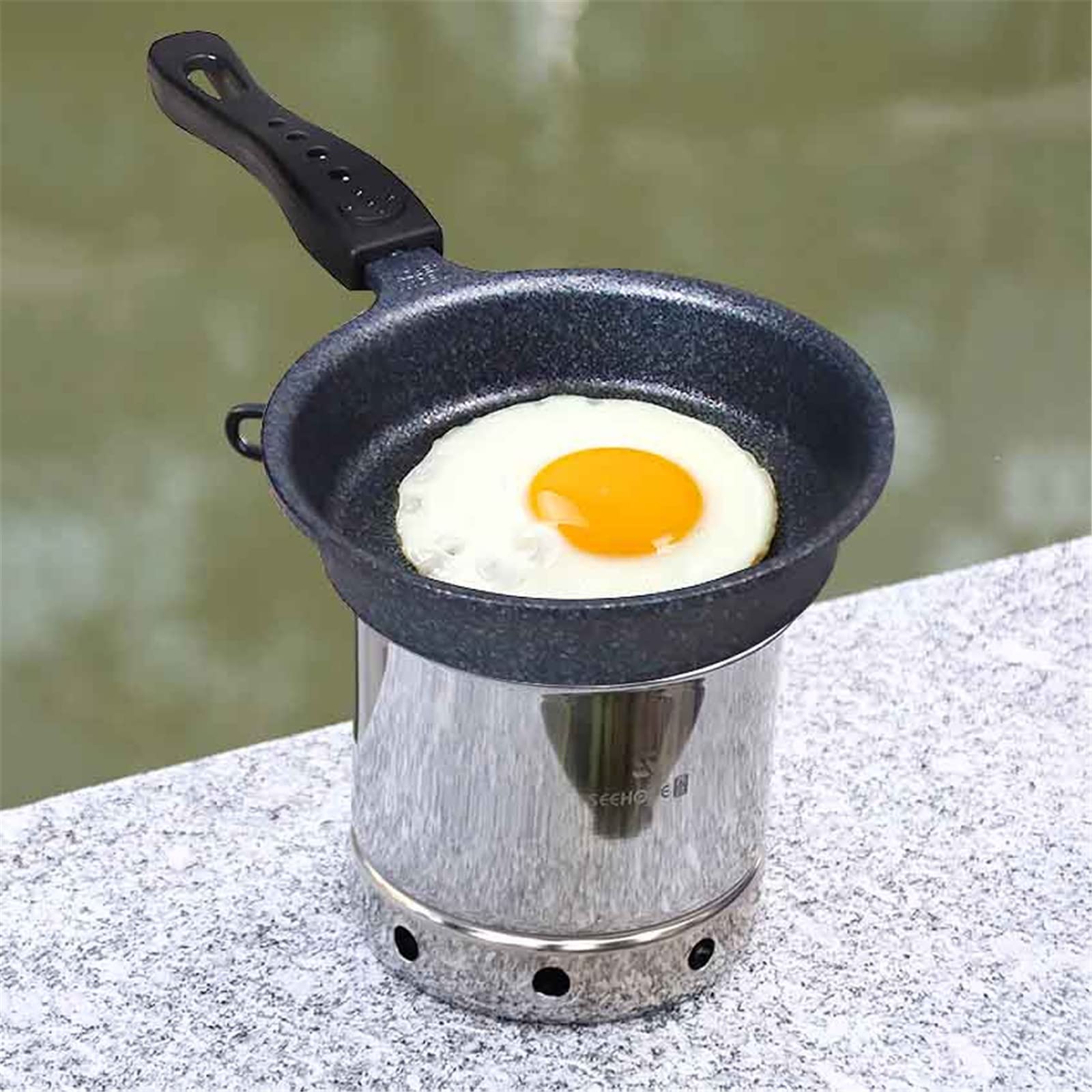 Amazon | 火 起こし器自作 BBQ チムニー スターター 安全ハンドル付き 