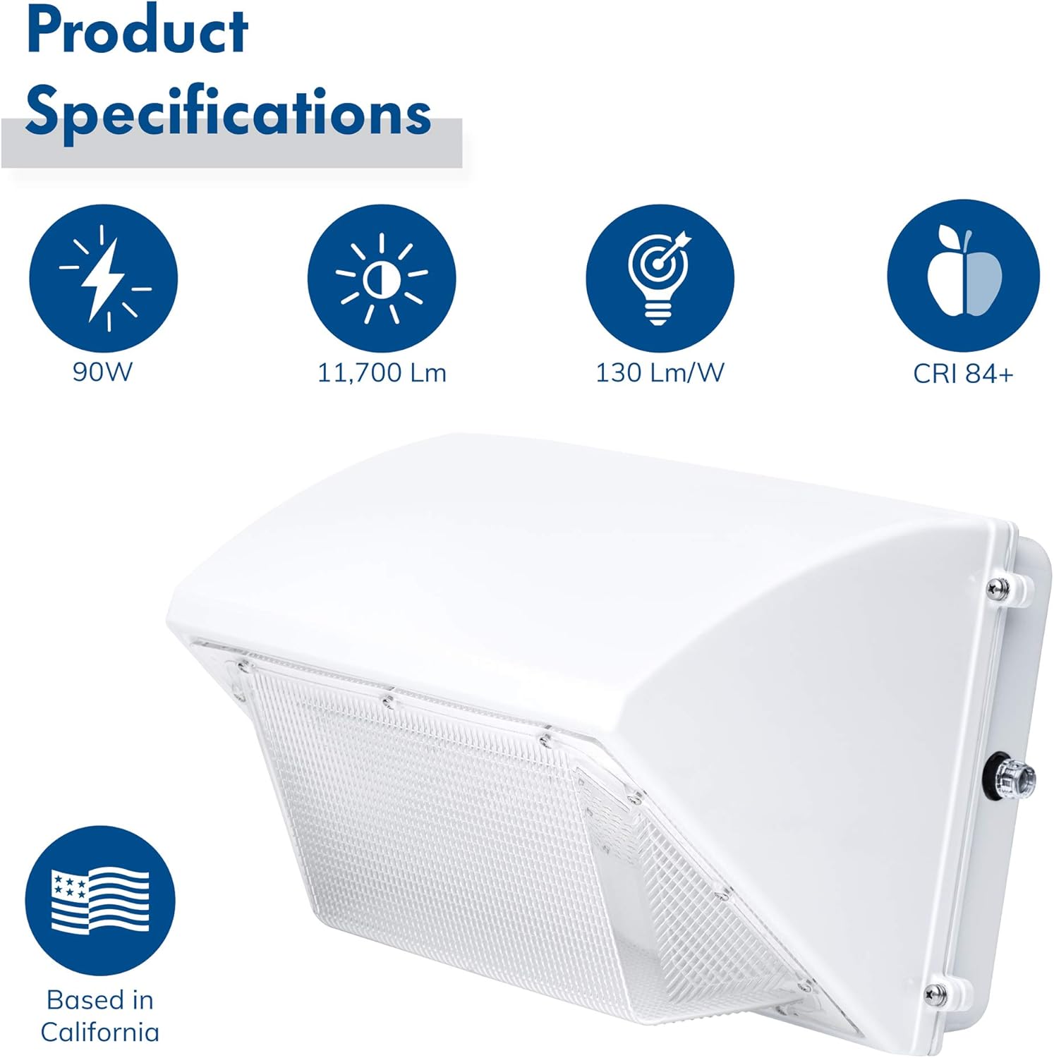 Gеt Sресіаl Prісе Hyperikon 90W LED Wall Pack White with Photocell, 300 Watt Hip Equivalent, 5000K, UL Listed