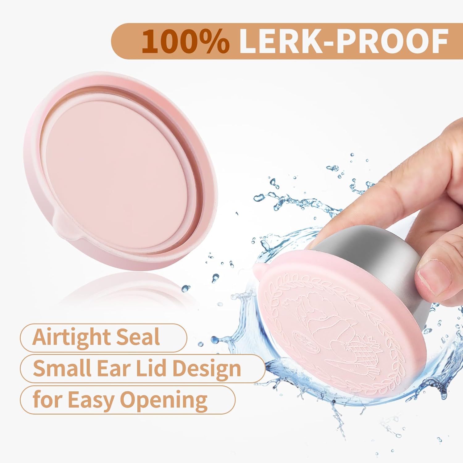 8 Pack - 2.4 Oz Small Salad Dressing Containers To Go, Leakproof Condiment Containers with Lids Reusable Stainless Steel Sauce Cups for Lunch Boxes Kitchen Storage Picnics Travel Meal Prep - Image 3