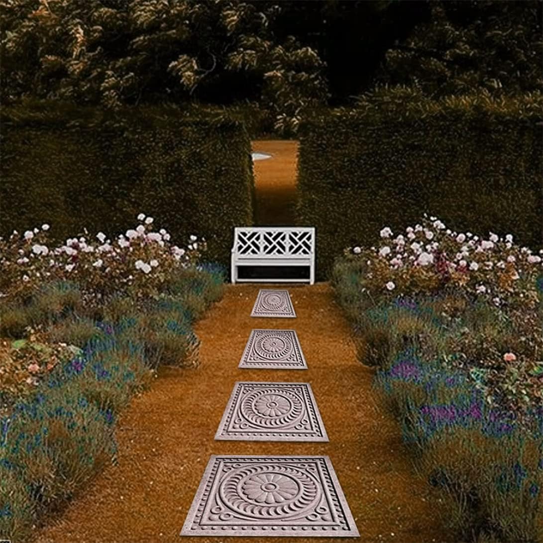 Square Paving Mold DIY Stepping Stones Mould Garden Landscape Brick Pedal Making Tools, Backyard Decor