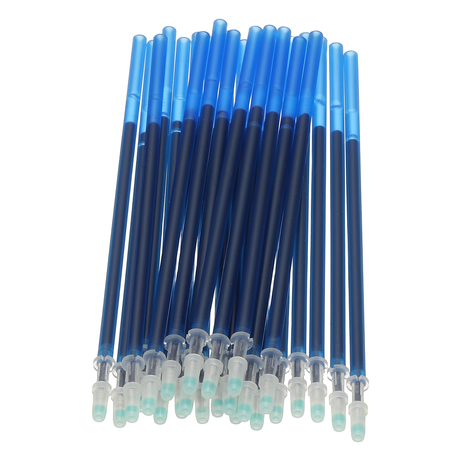PATIKIL 24 Pcs Erasable Gel Pens Refills, 0.5mm Heat Erasable Pens Refills for Fabric Disappearing Ink Fabric Marking Pen for Sewing Quilting Writing, Dark Blue Ink