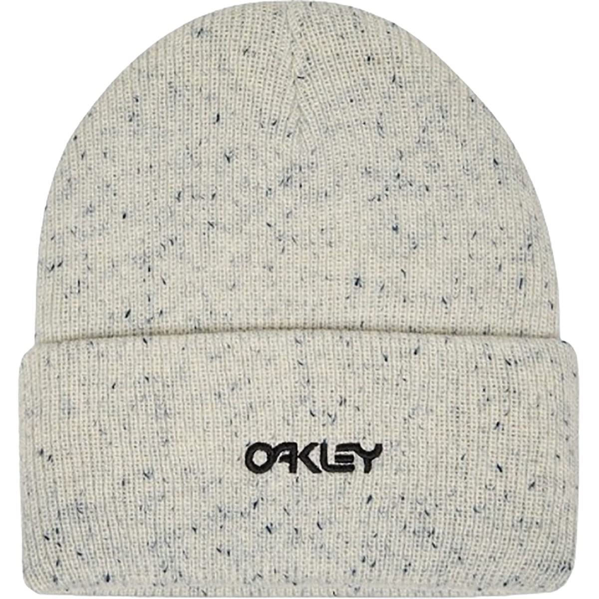 Oakley Men's Standard B1b Speckled Beanie Hat, White, One Size