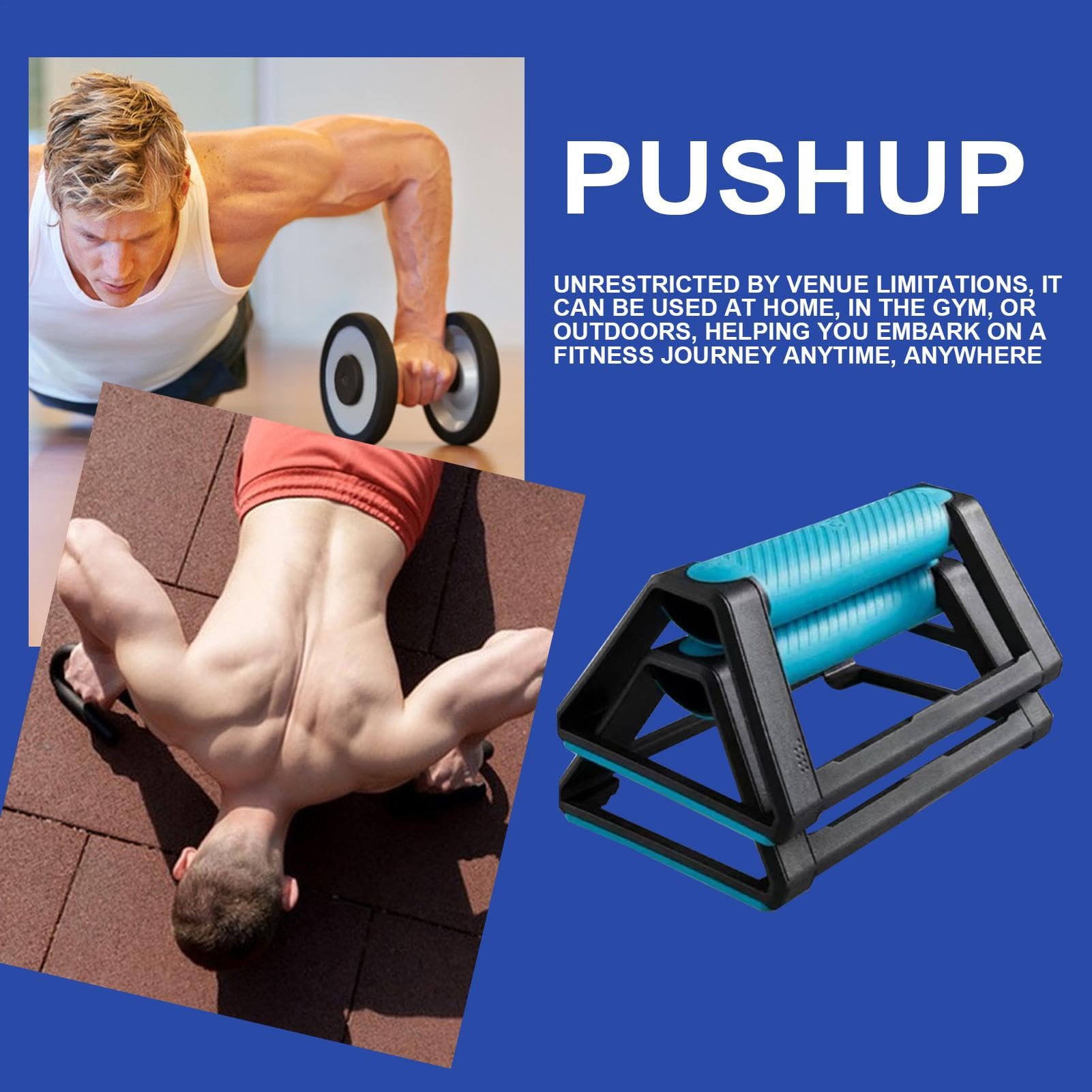 Maniglie per esercizi per braccia pushup, 19 x 11 x 7 cm, supporti antiscivolo per allenamento della, attrezzatura ergonomica per il fitness, strumento per la costruzione muscolare, ideale per
