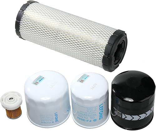 Miniatura 2 de ST-3210 Kit de filtro para tractor Kubota L2501 H HST sustituye aceitelubricante HH164-32430, combustible 6A320-59930, kit de aire TA040-93230