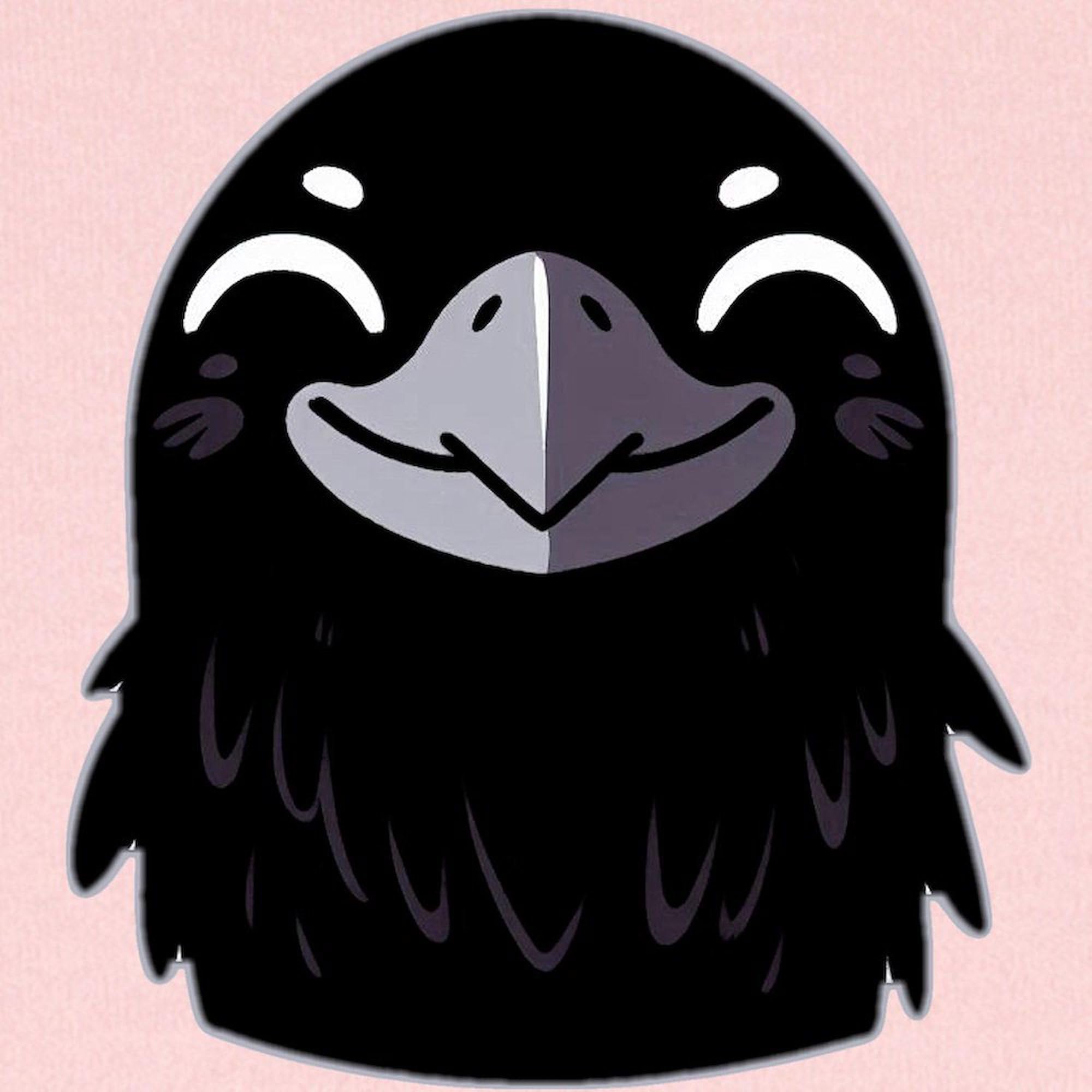 CafePress Cartoon Raven Smiling Baby Blanket, Super Soft Newborn Swaddle