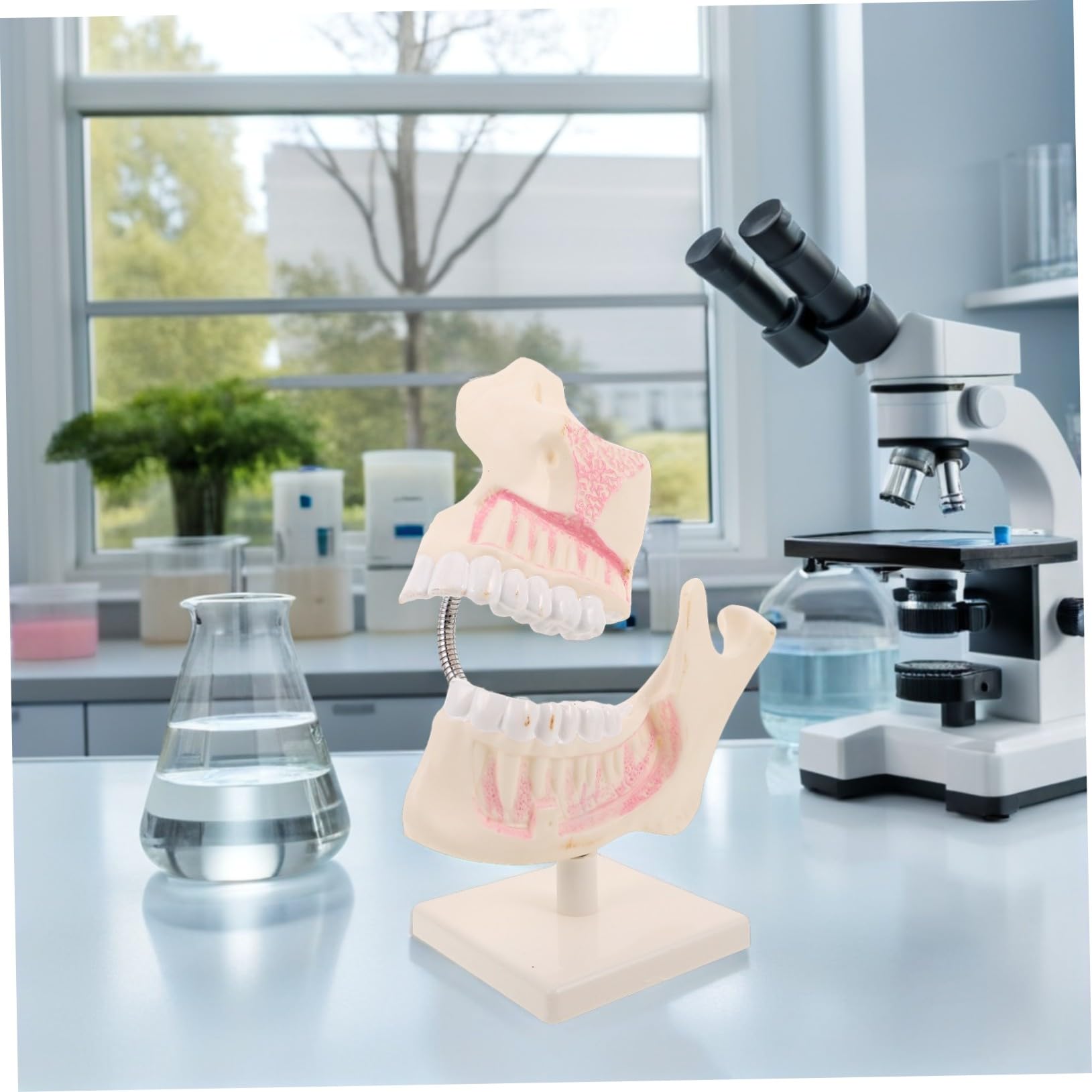 Typodont Zahnmodell aus Kunststoff für Unterricht und Prüfungsvor | Realistische Zahnstruktur, Detailreiche Morphologie, für Studenten, Zahnarztpraxis und Vorbereitung