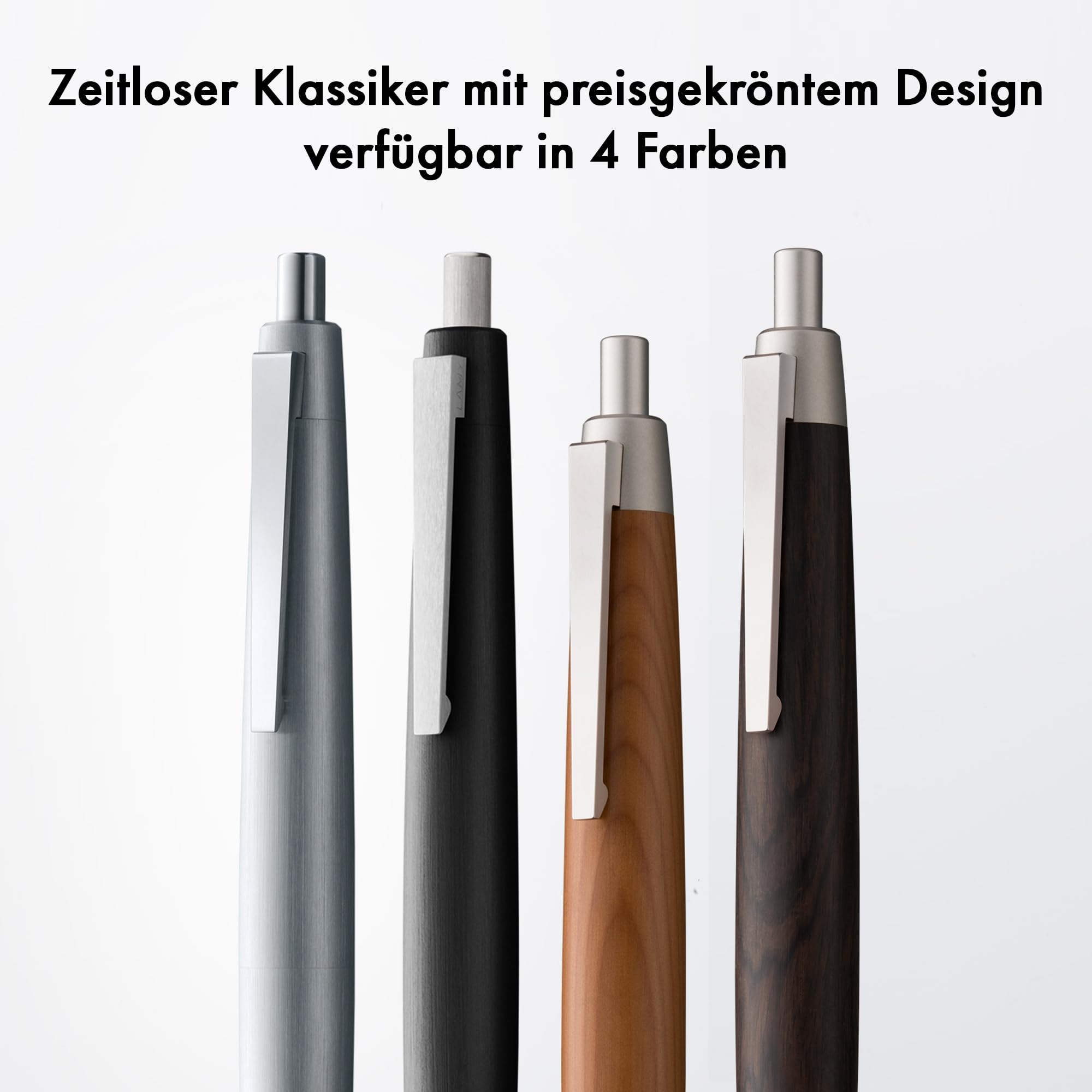 Lamy 2000 black Kugelschreiber in Stichbreite M | Lamy Kugelschreiber im robusten Gehäuse aus Polycarbonat – perfekt ausbalanciert - inkl. Großraummine M 16 in schwarz