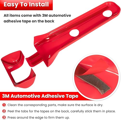 Miniatura 6 de Juego completo de 26 piezas de decoración exterior para Jeep Wrangler JL JLU 2018-2023, bisagra de puerta, capó, bisagra, capó, pestillo de la