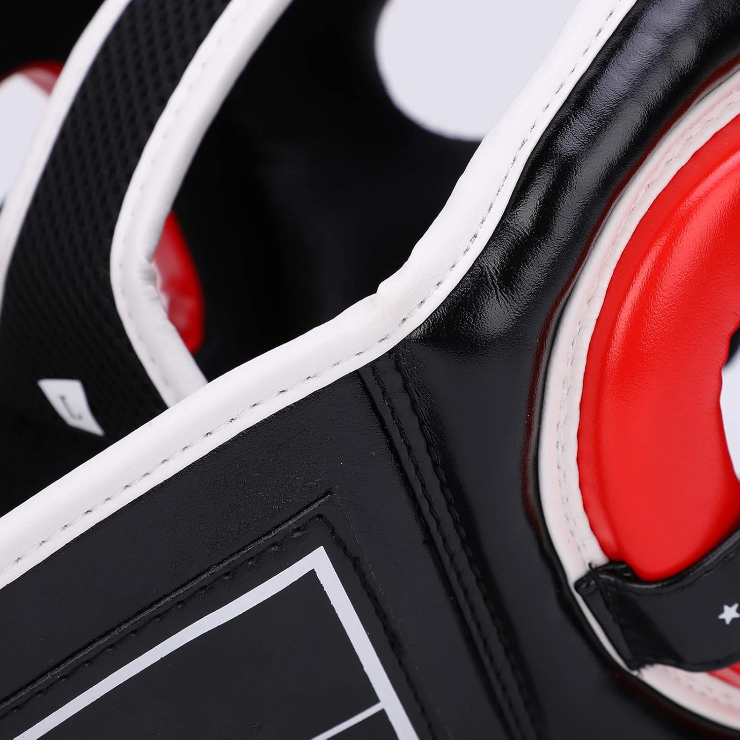 Boxing Helmet Face Guard, MMA Training Kickboxing Sparring Martial Art Helmet, Thicken Martial Arts Helmet for Muay Thai Sparring Taekwondo, Adult Training Equipment, Red