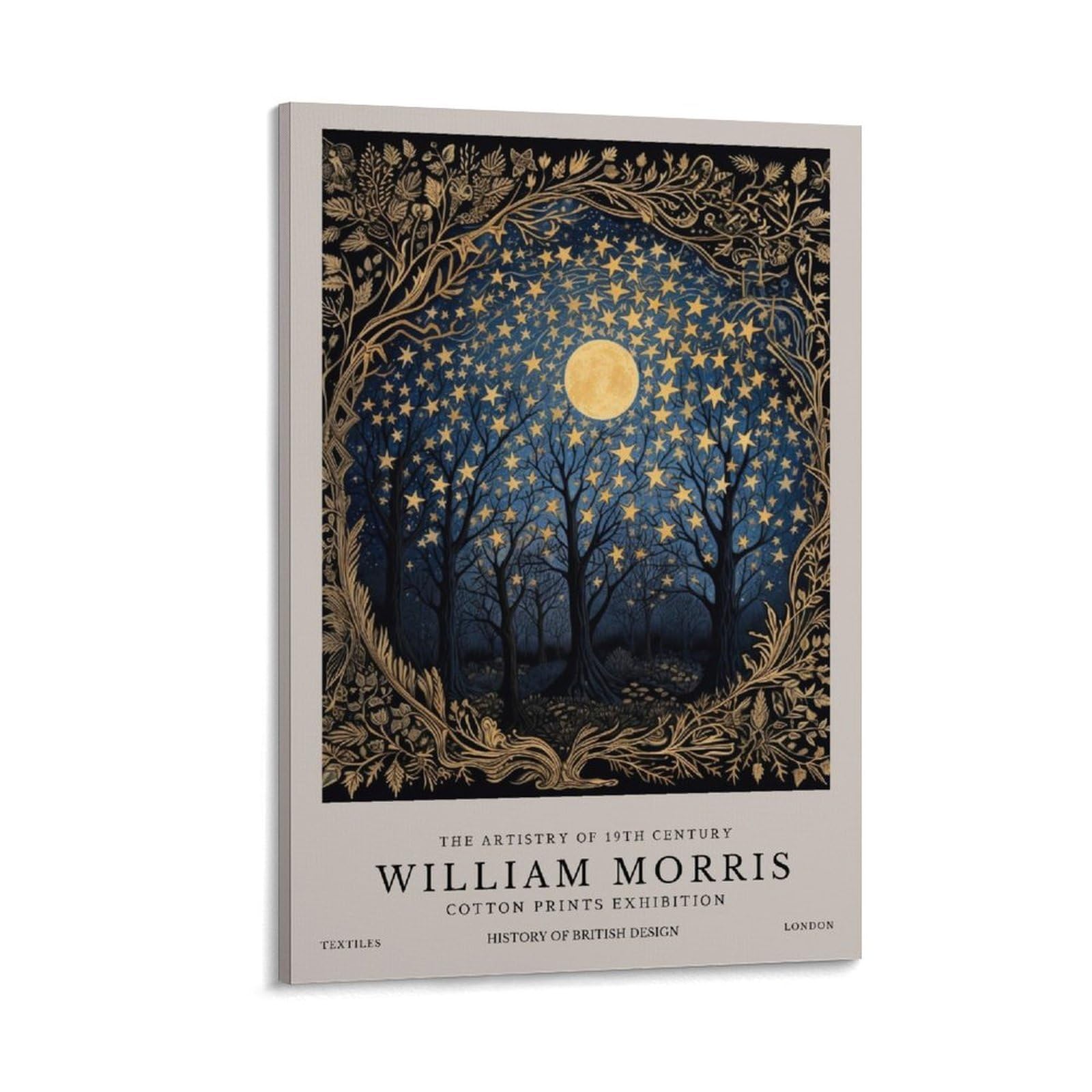 William Morris Tree of Life Flower Plant Art Poster For Wall Decor Canvas Wall Art For Living Room Decor 08x12inch(20x30cm)