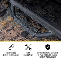 Vista 3 de RealTruck Escalones Nerf para Silverado/Sierra Longitud de Cabina, Acero de Servicio Pesado, Negro Brillante C1971QC Compatible con 2019