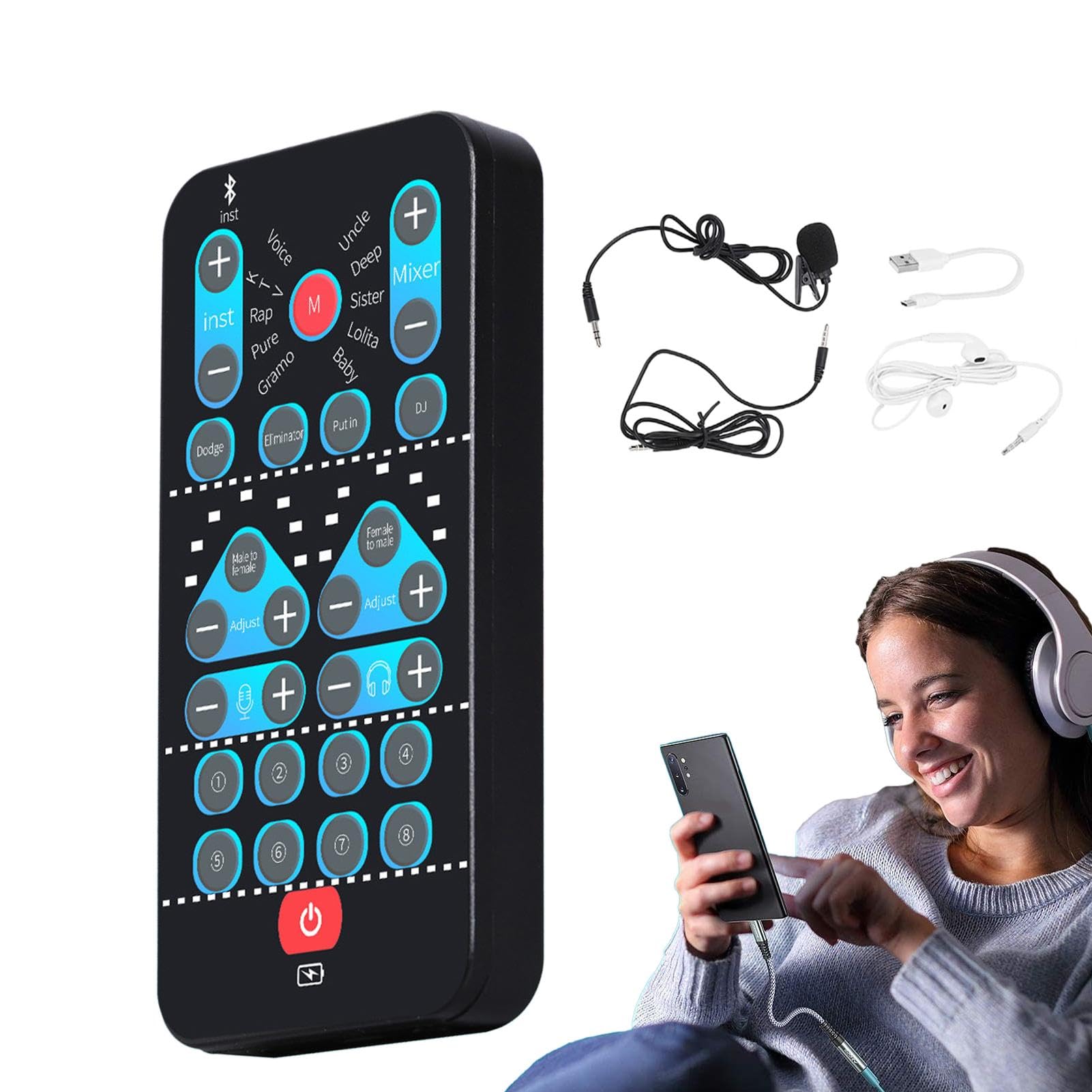 携帯 ボイスチェンジャー Qiilu外付けサウンドカードポータブルミニボイス Amazon | 携帯 ボイスチェンジャー Qiilu外付けサウンドカード