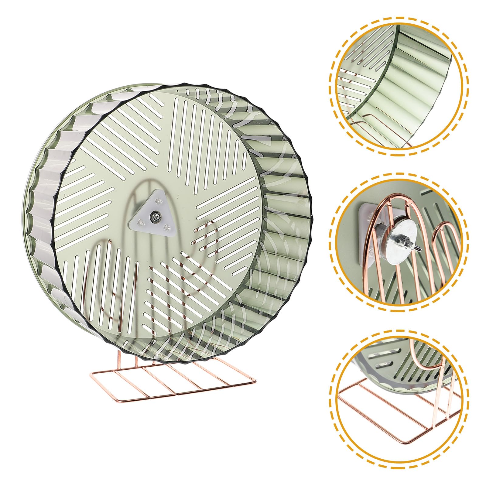 SHINEOFI Roue de Course pour Hamster et Petits Animaux Stable et Silencieuse Support Exercice pour Chinchilla Hérisson Souris