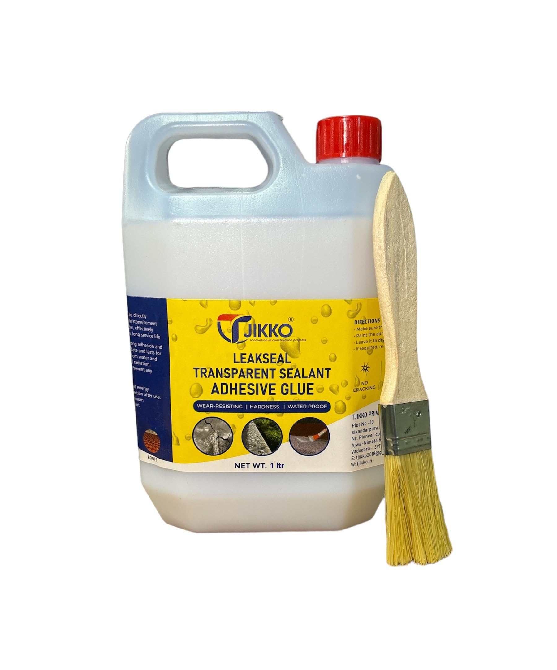 Tjikko LeakSeal Sealant 1 liter Transparent Waterproof Glue for Roof, Pipe, Wall, Tiles, windowsills, flashings, sanitary Leakage (B0DBZP9SPM) Amazon Price History, Amazon Price Tracker