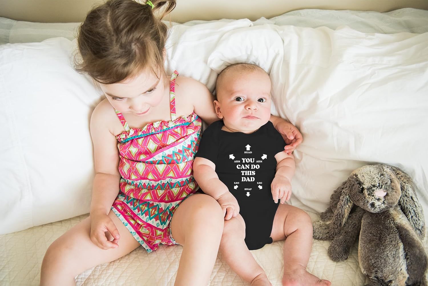 AW Fashions You Can Do This Dad Baby Bodysuit Cute Inspirational Newborn Outfit Infant Boy Girl Clothes