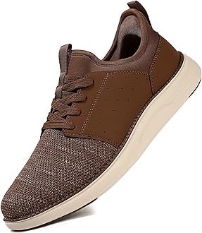 Men Casual Dress Shoes Hands Free Slip On Laceless Fashion Sneakers Lightweight Breathable Walking Shoes Gym Tennis Athletic