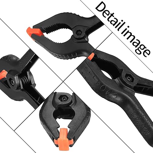 Miniatura 3 de 22 abrazaderas profesionales de nailon de plástico, 2 pulgadas, 3 pulgadas, 6 pulgadas, pinzas de resorte pequeñas para telón de fondo, resistentes,