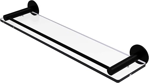 Allied Brass FR-122G Fresno Collection - Estante de cristal de 22 pulgadas, color negro mate