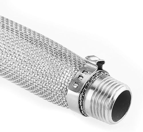 Miniatura 6 de Herramienta de filtro de cerveza casera de acero inoxidable para suministros para el hogar, cepas de inserción de herramienta de filtro y filtro de