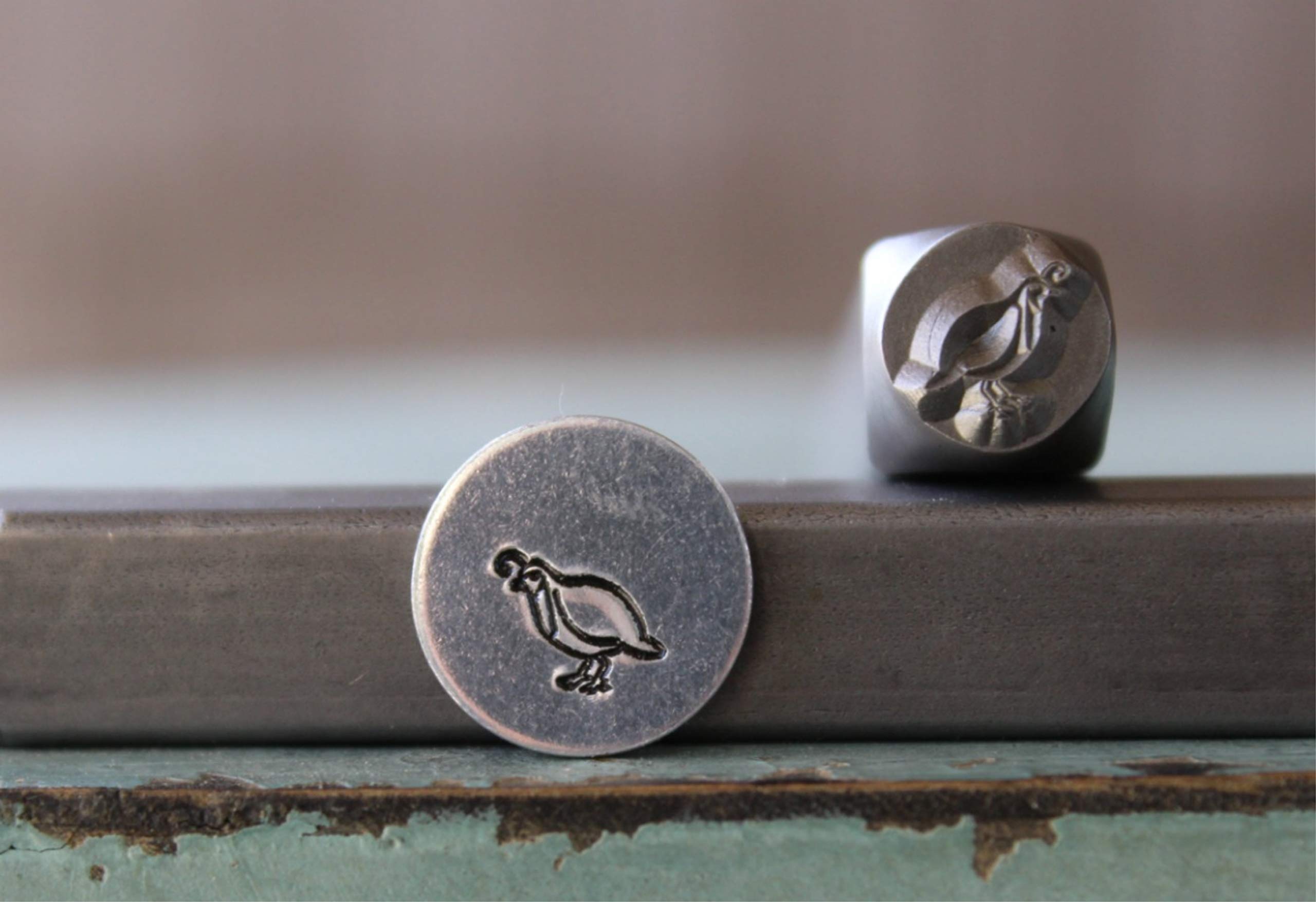 6mm Mama Quail Metal Punch Design Stamp - Supply Guy - CH-379