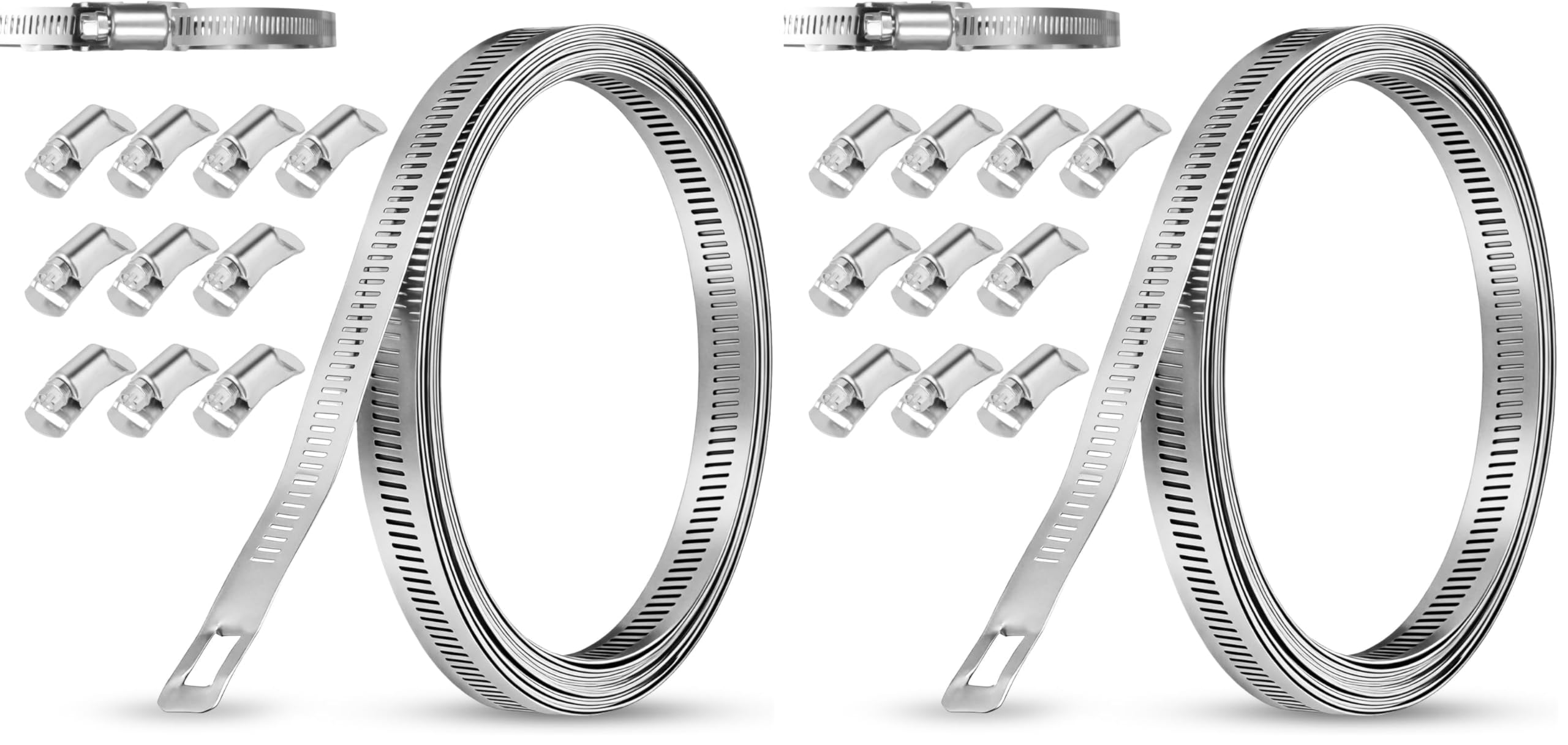 Collier serrage inox sur mesure pour tuyaux et jardin