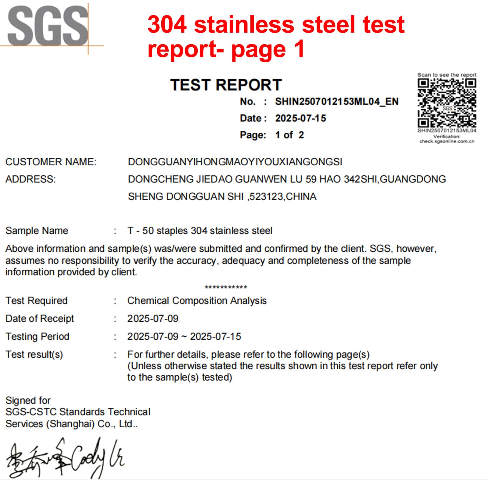 Stainless Steel Staples - 2016 Pack T/50 -4