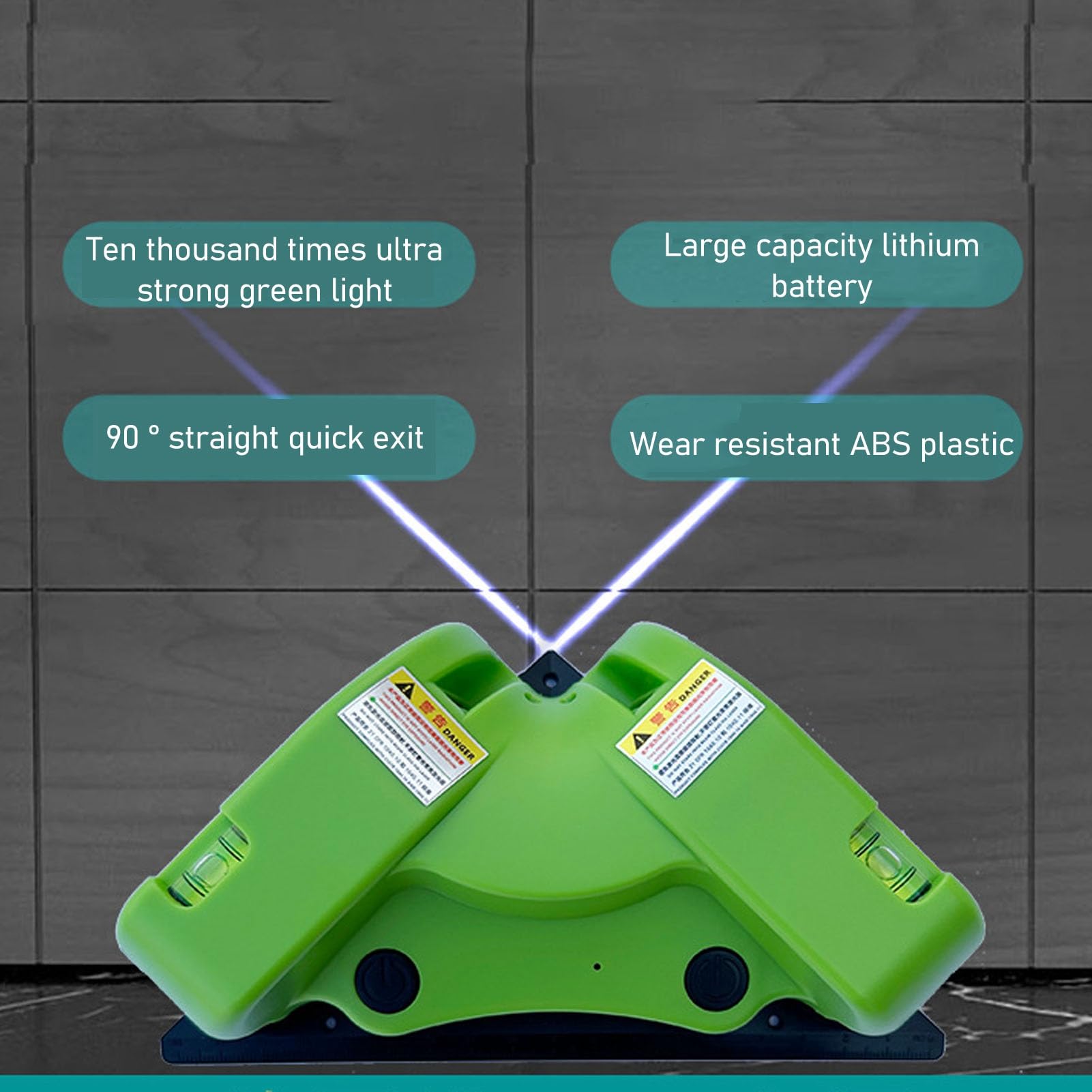 Nivel Láser De ángulo Recto, Nivelador Láser Verde Rojo De 90 Grados Nivel Láser Autonivelante, Herramienta De Haz Nivelador De Línea Láser De Nivel Cruzado Para Pared Para Colgar Cuadros De Construcc