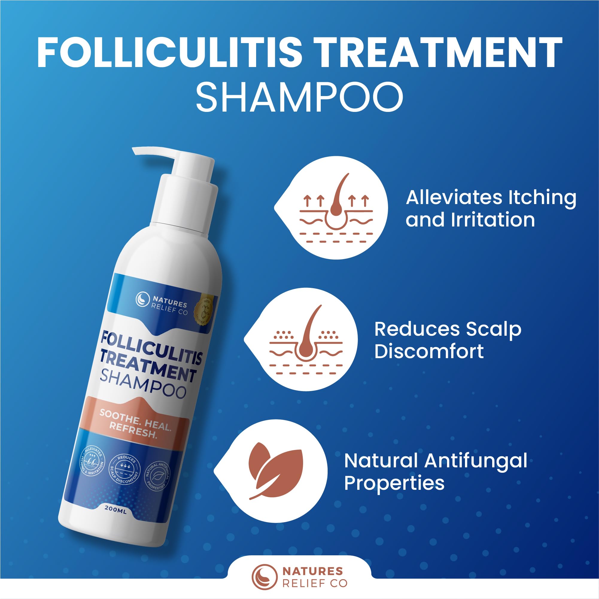Folliculitis Treatment Shampoo, off white, 200 ml (Pack of 1) - Image 2