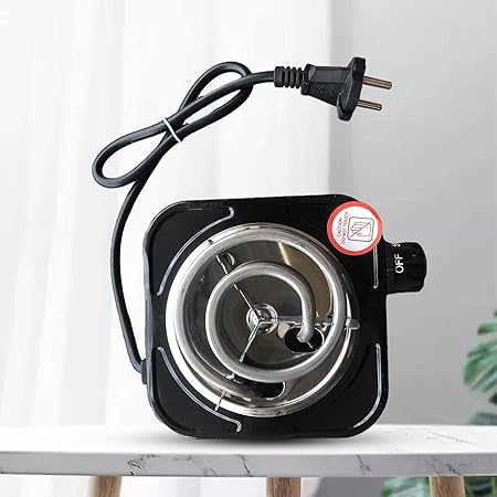 Fashion My Day Electric Single Burner Cooktop Adjustable Temperature Hot Plate Black 500W | Home & Garden | Kitchen Dining & Bar | Small Kitchen Appliances | Burners & Hot Plates