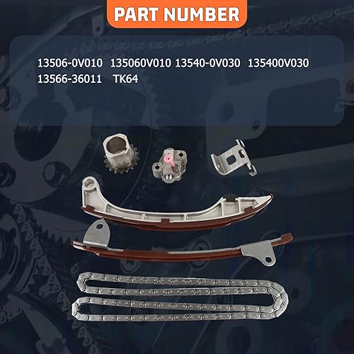 Miniatura 4 de Kit de cadena de distribución para Lexus ES300H Scion TC Camry 2.5L 2.7L DOHC 2009-2016 piezas del mercado de accesorios del motor