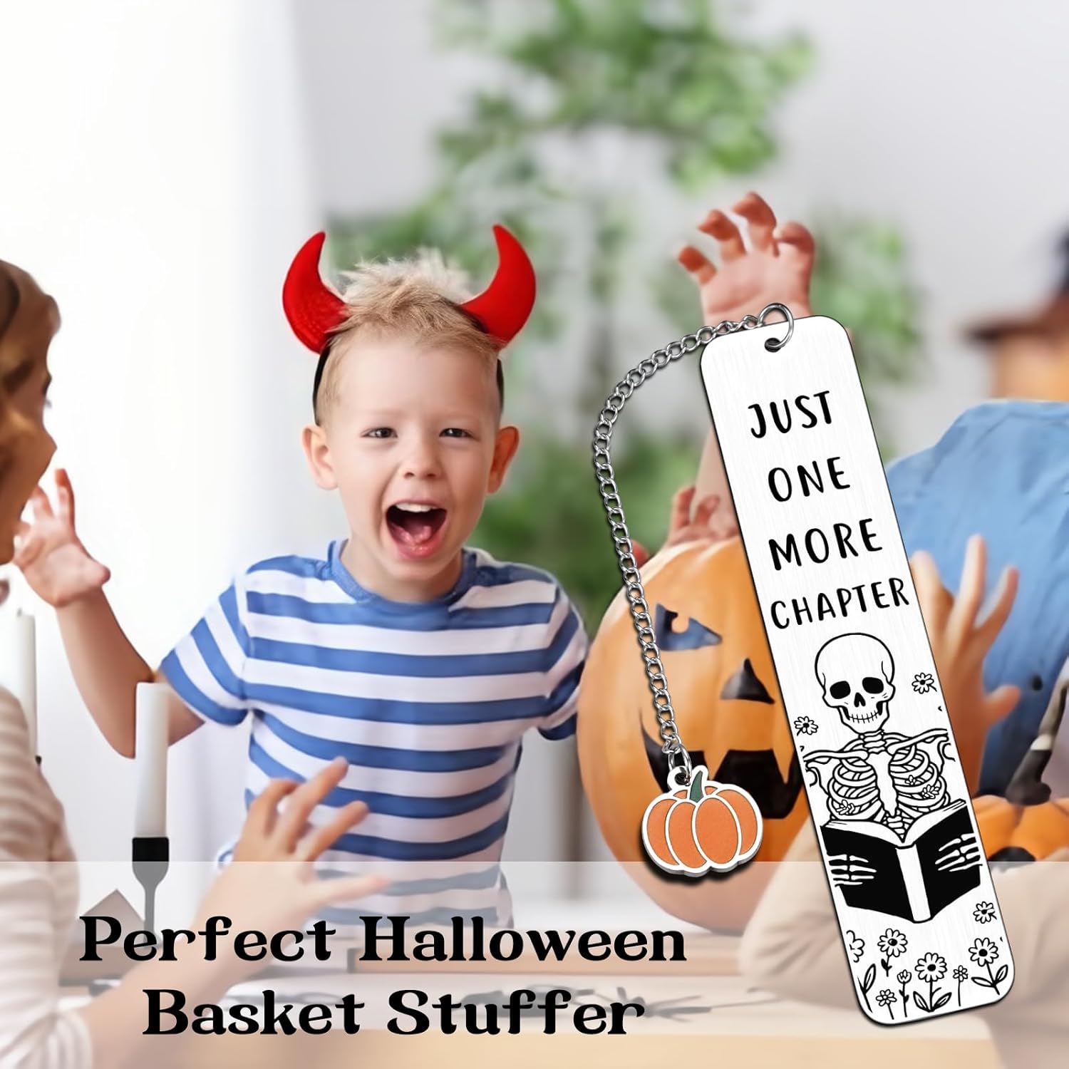 Just One More Chapter Bookmark, Book Lover Gifts for Women Men, Valentine’s Day Gifts for Readers, Dark Romance Bookish Gifts, Funny Metal Bookmark, Cool Reading Accessories, Gifts for Bookworms - Image 6