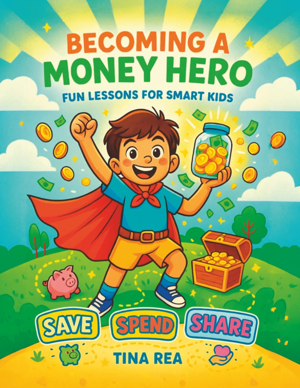 Becoming a Money Hero Fun Lessons for Smart Kids: The Ultimate Money Book for Kids to Learn Saving, Spending, and Entrepreneurship