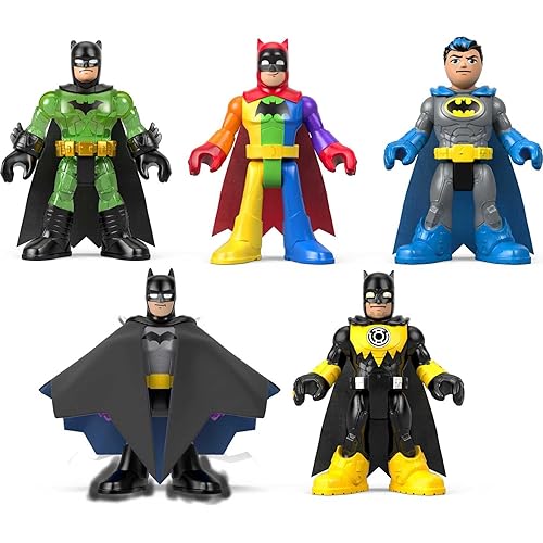 Fisher-Price Imaginext DC Super Friends Batman Toys 80th Anniversary Collection Figure Set for Adults & Preschool Kids Ages 3+ Years
