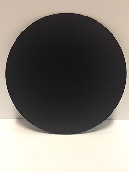 SIBE-R-PLASTIC SUPPLY Black Polystyrene Circle 0.020" Thick - Pick Your Diameter 20 Inch