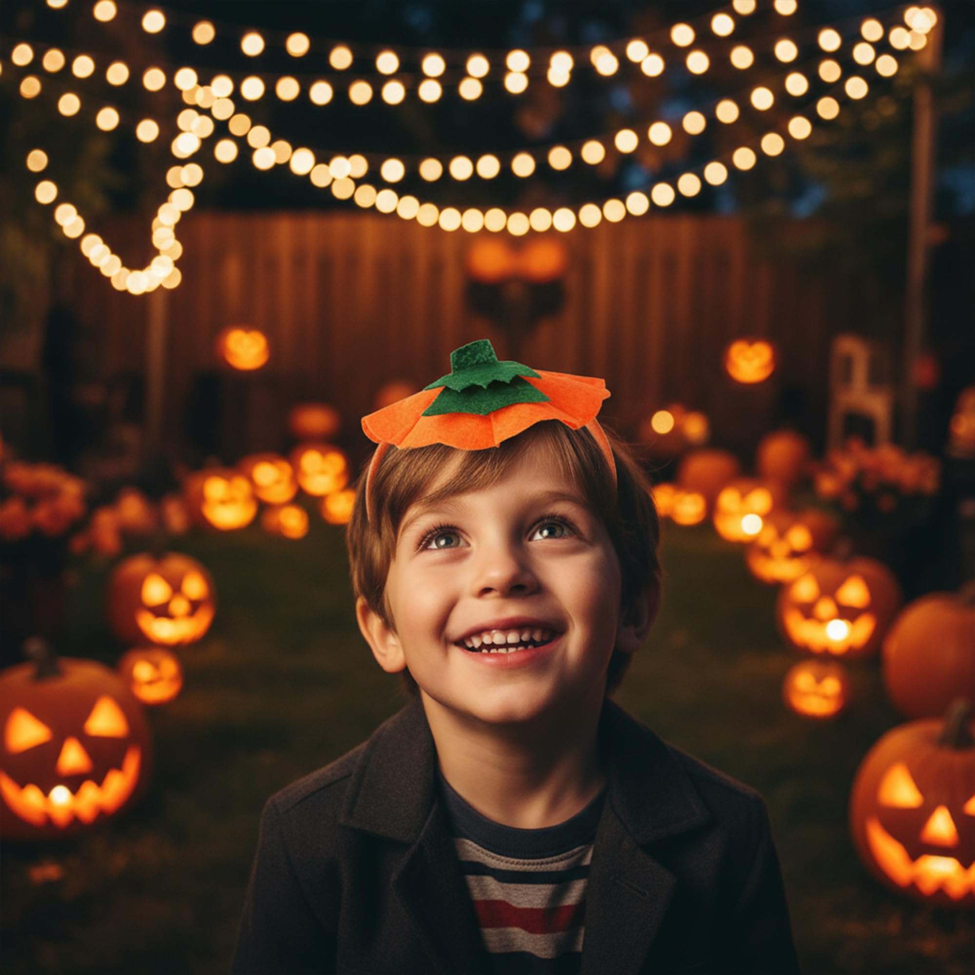 Diadema de Halloween, sombrero de calabaza, diademas para disfraz de Halloween, accesorios de fiesta de disfraces 8
