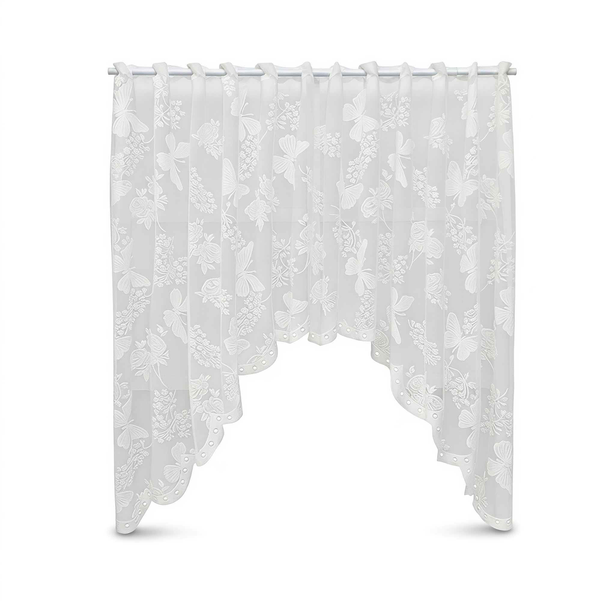 Lace Net Curtains, Kitchen Curtains, Curtain for Bedroom Living Room Cafe