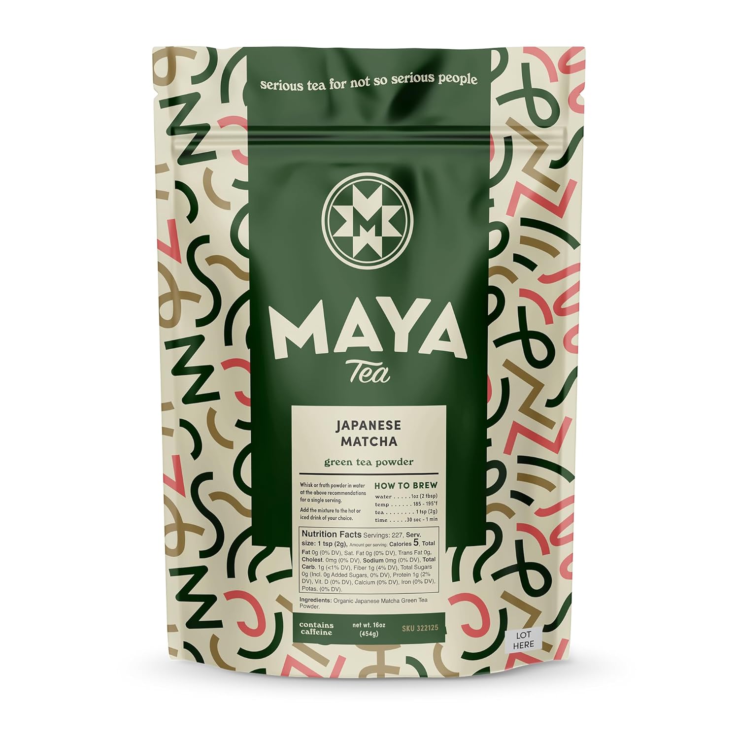 Maya Tea Japanese Matcha, Culinary Grade, Green Tea Powder, Naturally Caffeinated, 16 Ounce (Pack of 1)