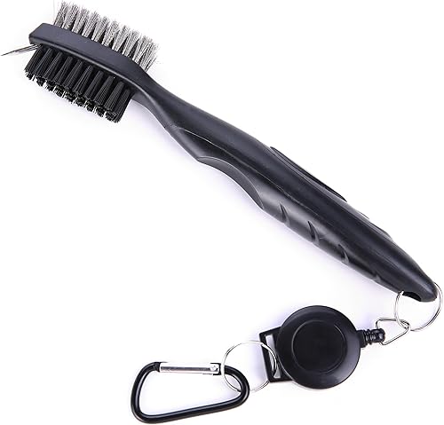 Miniatura 5 de Mile High Life kit de limpieza para palo de golf, incluye toalla de microfibra con patrón de waffle, de tres pliegues, kit de herramientas con