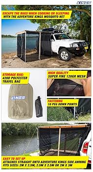 Amazon.co.jp: KINGS 2m x 2.5m サイドオーニング用モスキート