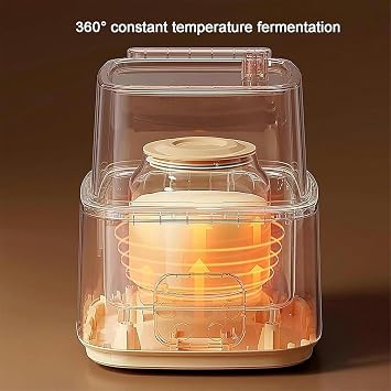 Multifunction Mini Yogurt Maker, Automatic Yogurt Making Machine, with Led Touch Panel, Adjustable Temperature, Easy to Clean, for Kitchen