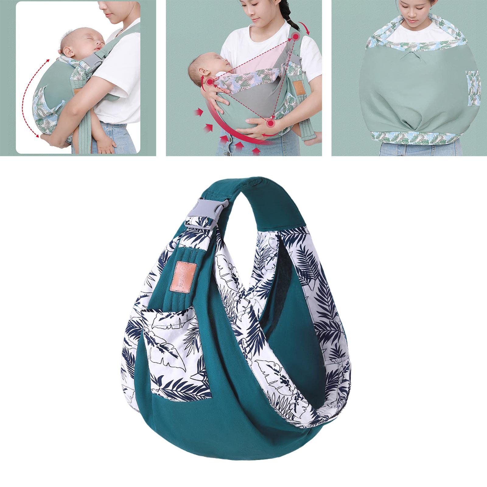 predolo Sangles de Support, Enveloppes de Porte-bébé, pour Nouveau-nés (0-36M) , Vert foncé