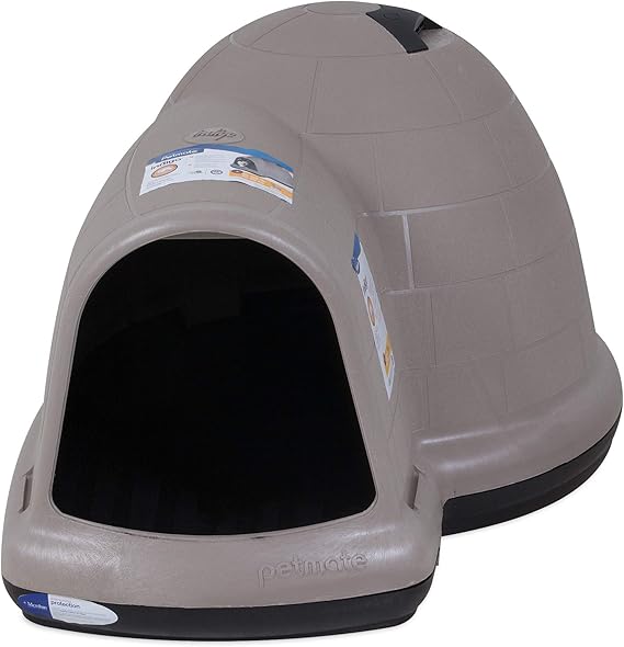 Petmate 25944 Indigo Dog House with Microban, Extra Large, Taupe Top, Black Bottom Amazon.ca